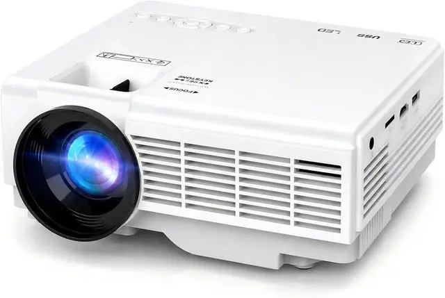 Main image of Mini Projector with Screen, Bluetooth 5.2, FHD 1080P Supported Portable Outdoor Projector for Home, Compatible with TV Stick/Phone/HDMI