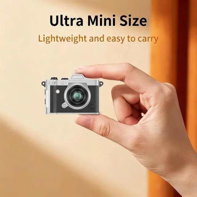 Alt view image 6 of 7 - Home Cinema & Memories Kit: X8 180° Rotatable Smart Projector & Retro Digital Camera Bundle