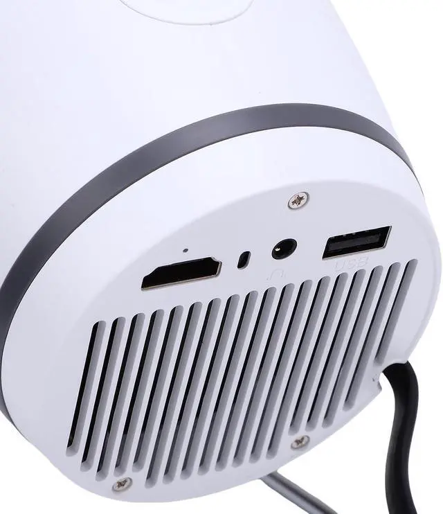 Alt view image 5 of 7 - Portable Projector, 4K 1080P FHD with WiFi 6 Bluetooth 180 Rotatable Bracket, for 11 TV Stick USB Laptop Phone Tablet (US Plug)