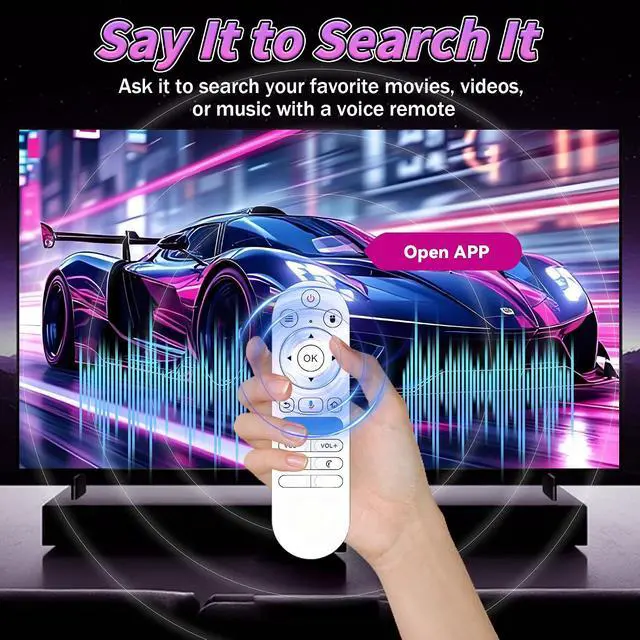 Alt view image 2 of 7 - HCS350KTV 3-in-1 Portable Projector/Karaoke/Speaker,with Dual Mic,1080P Mini Projector with WiFi and Bluetooth,Android 11 450 Lumens,Auto Keystone&Electric Focus,2x8W Speaker,for Home/Outdoor (Black)