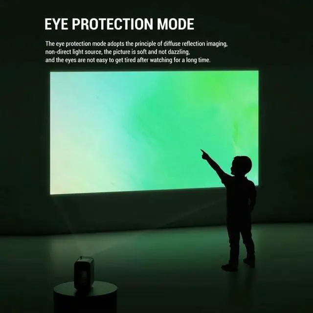 Alt view image 6 of 6 - MINI Projector LCD Home Theater Conference Bedroom 720P Portable for Office