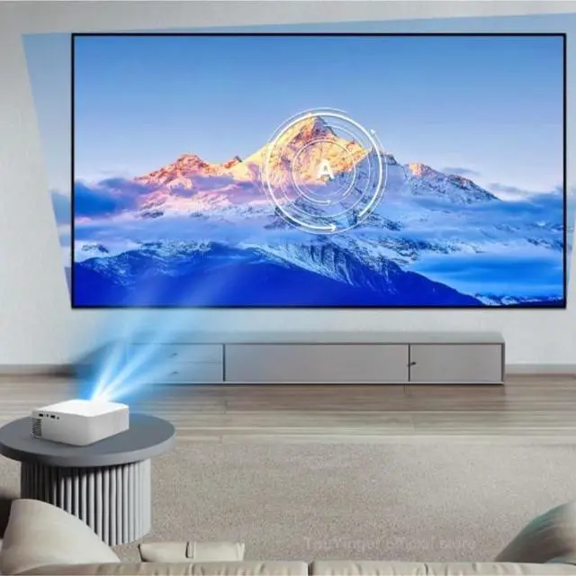 Alt view image 2 of 6 - Projector High Definition Portable Intelligent Home Theater for Household Use