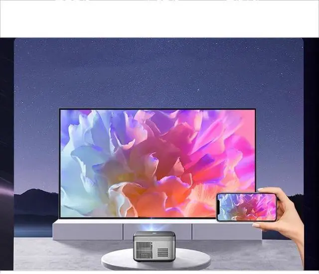 Alt view image 5 of 6 - Projector Home Bedroom Wall Projection Theater Daytime Outdoor 5G Office Conference