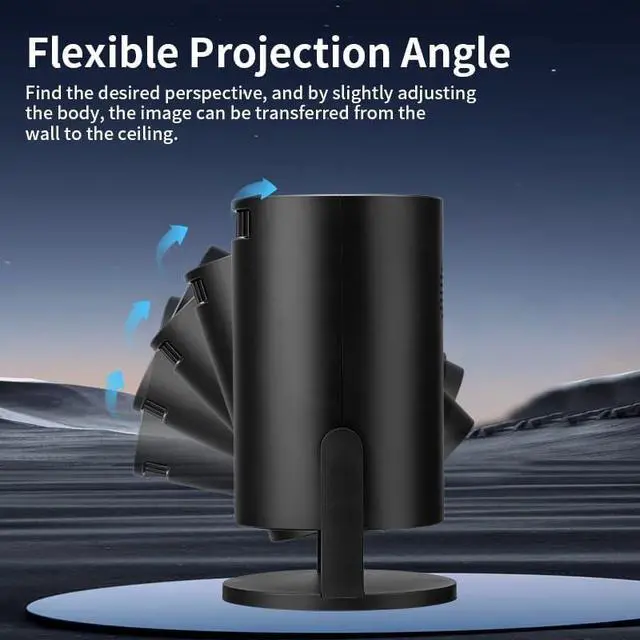 Alt view image 5 of 7 - Home Portable Projector with High Definition Video Wired Connection Capabilities