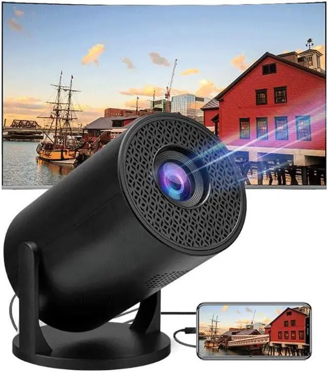 Alt view image 4 of 7 - Home Portable Projector with High Definition Video Wired Connection Capabilities