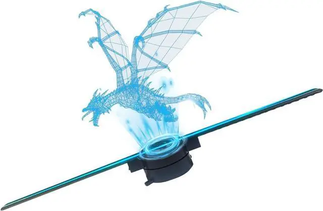 Main image of 3D Hologram Fan 32CM, Holographic Projector for Business Store Signs & Party Stage Lights, WiFi App Control with Remote, Hi-Res 3D LED Advertising Display with Video Library