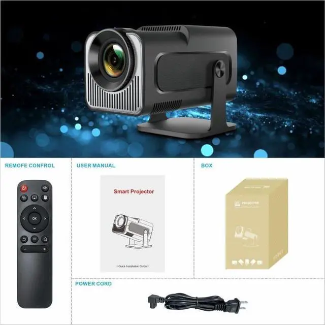 Alt view image 6 of 6 - High Definition Intelligent Home Theater Portable Short Projector