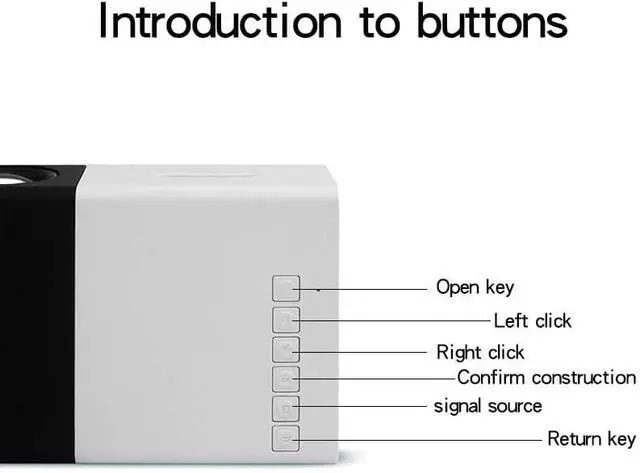 Alt view image 5 of 6 - BIGFOX Portable Mini Projector 1080P HD