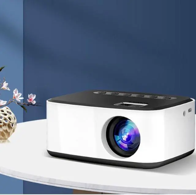 Alt view image 2 of 6 - Projector for Home Bedroom Wall Projection Machine High Definition 1080p