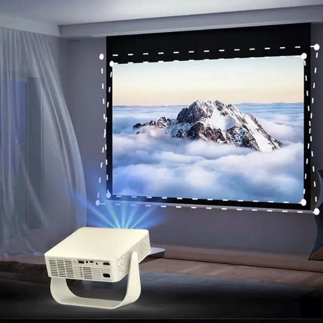 Alt view image 5 of 6 - Projector High Definition Bedroom Wall Mounted Portable