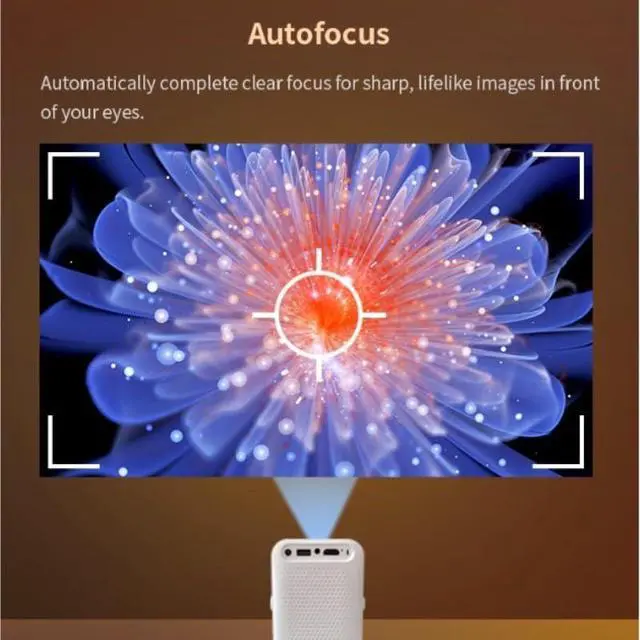 Alt view image 3 of 6 - The Projector Comes with Built in Pan Tilt Making It Portable Easy to Handle