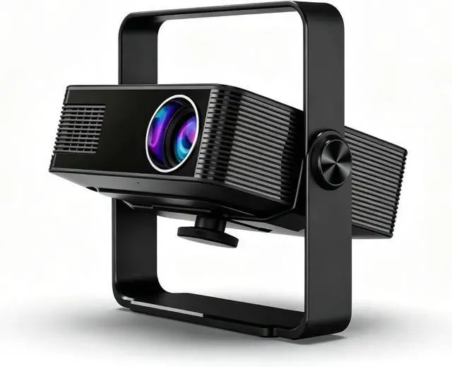 Main image of Portable 4K WiFi Projector with Remote, Native 1080P Resolution, 120-Inch Screen, Wireless 5.2 for Home Theater, Gaming, Office