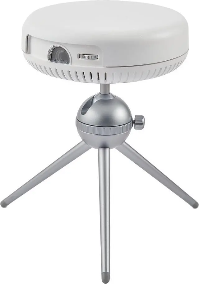 Main image of Portable Projector, Mini Projector with Stand, DLP Projector Cookie Projector, 1080P Support, WiFi and Bluetooth, Rechargeable Battery & Android System, for Outdoor/Indoor