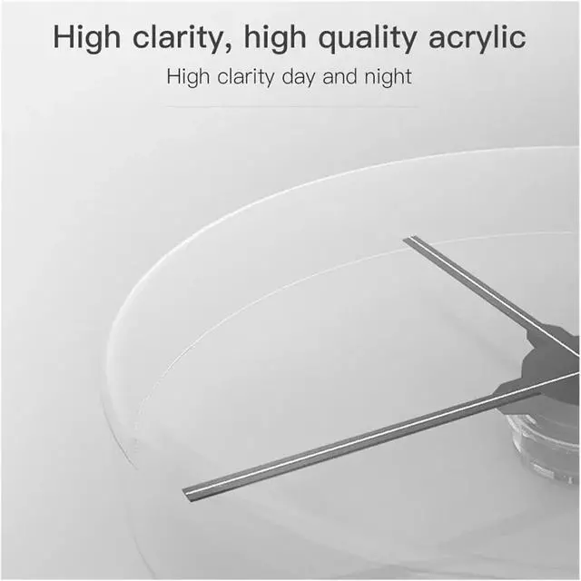 Alt view image 4 of 6 - LIAMOS 3D Rotary Projection Holographic Advertising Machine Fan Type Naked Eye 42/50/56/65/100cm Special Protective Cover,High-Resolution 3D Hologram(65cm Cover)