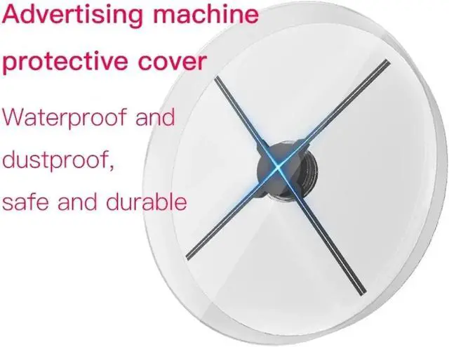 Alt view image 2 of 6 - LIAMOS 3D Rotary Projection Holographic Advertising Machine Fan Type Naked Eye 42/50/56/65/100cm Special Protective Cover,High-Resolution 3D Hologram(65cm Cover)