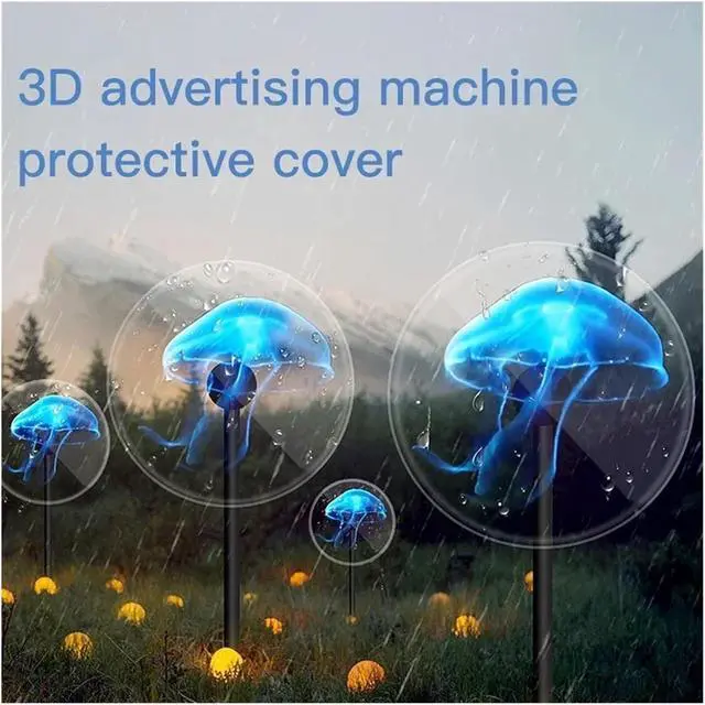 Alt view image 3 of 6 - LIAMOS 3D Rotary Projection Holographic Advertising Machine Fan Type Naked Eye 42/50/56/65/100cm Special Protective Cover,High-Resolution 3D Hologram(65cm Cover)