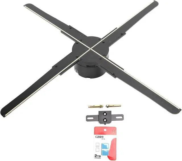 Alt view image 3 of 6 - LIAMOS 45CM 3D LED Holographic Projector Display Fan Hologram Advertising Projection Player,High-Resolution 3D Hologram