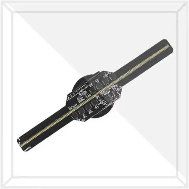 Alt view image 2 of 6 - LIAMOS 3D Hologram Projector Fan Desktop Led WiFi Sign Holographic Lamp Player 2 Fan Blades Remote Control Support Images and Video,High-Resolution 3D Hologram