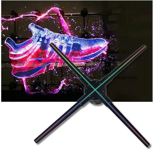 Alt view image 3 of 4 - LIAMOS 65 Cm 3D Holographic Fan Light Vedio Hologram Fans Display for Advertising 32GB 3D Holograph Holo Fan Projector 65x,High-Resolution 3D Hologram