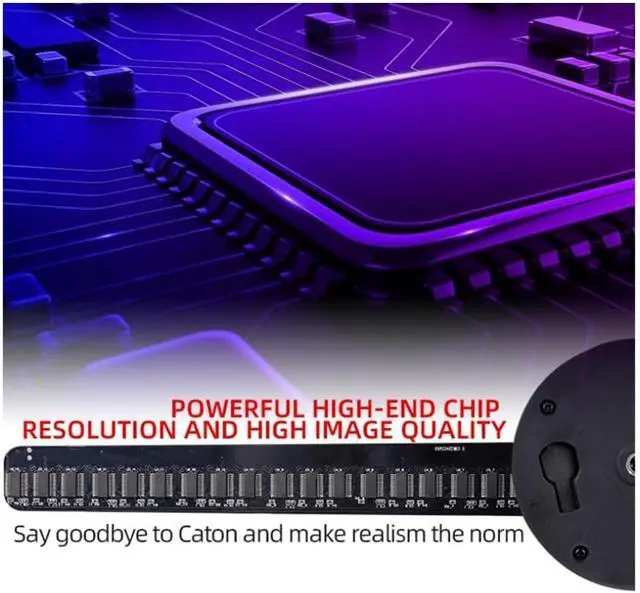 Alt view image 6 of 7 - WIFI 3D Holographic Projector APP Control 224LED Holographic Player for Image Video Store Advertising Display US Plug, Black, 500724419A3