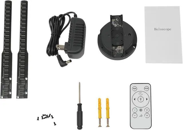 Alt view image 6 of 7 - 3D Hologram Fan, 16.3 inch Holographic Fan Projector with 244 LED, Support Remote Control, APP, Wi-Fi for Shopping Malls, Exhibitions, Parties and Entertainment Venues
