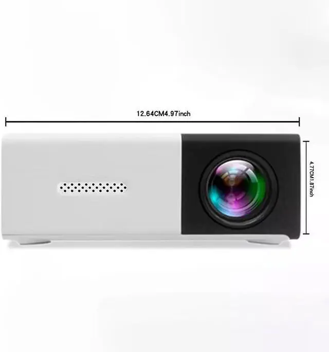 Alt view image 6 of 6 - Mini Projector, 2024 New Portable Projector, Portable Automatic HD Projector, LED Outdoor/Indoor Movie Projector with 180-Degree Rotating Stand for Home Bedroom #3