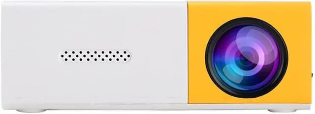 Alt view image 2 of 7 - 1pc High-definition Mini Lightweight Home Projector, Experience An Unprecedented Home Theater Experience (yellow + white)