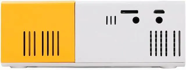 Alt view image 3 of 7 - 1pc High-definition Mini Lightweight Home Projector, Experience An Unprecedented Home Theater Experience (yellow + white)