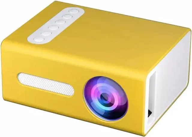 Main image of Small Projector 320x240 Support 1080P HDMI Compatible USB Portable Home Media Video Player (Yellow UK)
