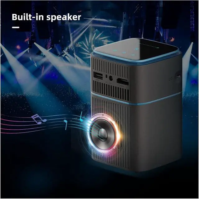 Alt view image 4 of 5 - Video Projector 4k WiFi HD Home Wireless 1080P LED Pocket Small Portable Small Projectors Applied to Home s, Videos, Parties, and Outdoor Activities