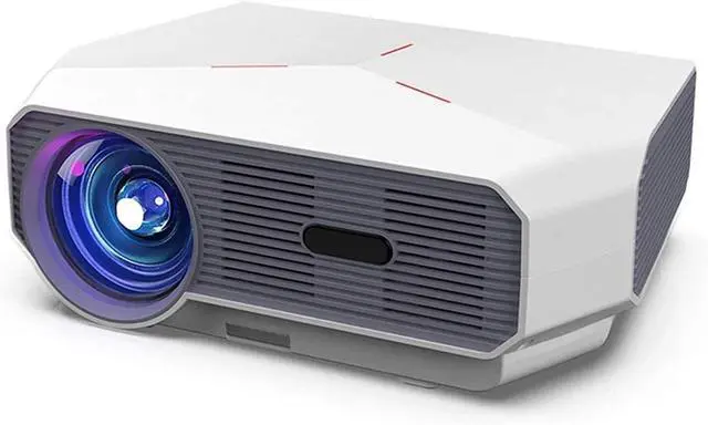 Main image of Video Projectors, Projector with Small Projector Projection Screen 4600lm with 200"" Display, Projector 1080p Supported, Hi-fi Speakers, Compatible Hdmi, USB, Vga, Av (White )
