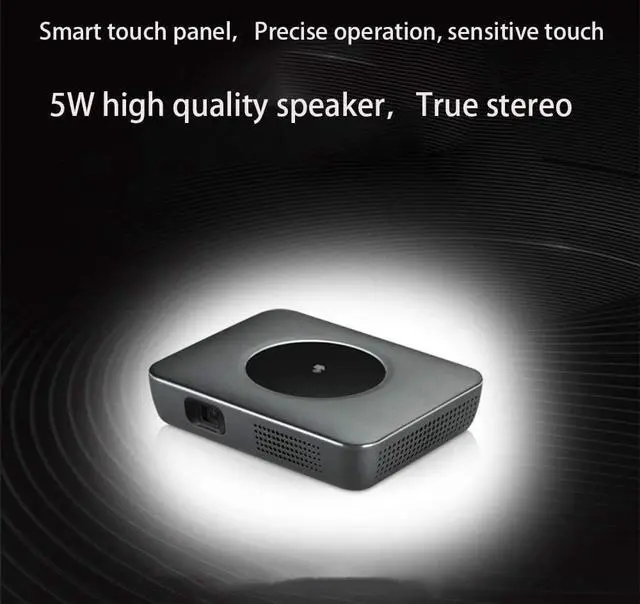 Alt view image 2 of 2 - Projector, 1080P HD WiFi Projector Portable Movie Projector, Home Video Projector Compatible with HDMI, TF, USB, DC