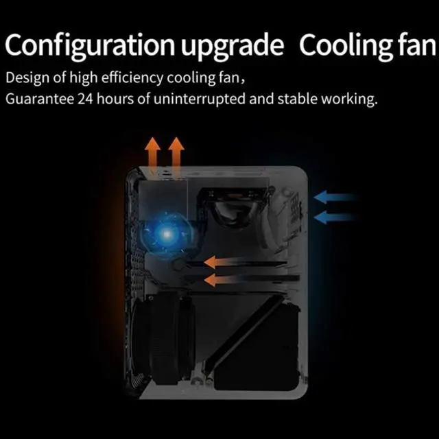 Alt view image 5 of 7 - Small Projector Brightness Projector Support 1080P Display Portable Movie Projector LED Life and Compatible with Home Entertainment LCD Projector with 3500 Brightness HD 1080P