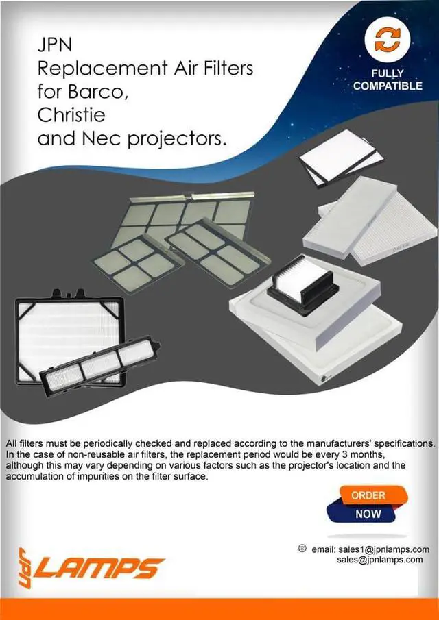 Alt view image 5 of 6 - Air Filter for NEC projector, NC900C/NC1000C