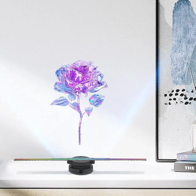 Alt view image 3 of 7 - 3D Hologram Fan, 16.3 inch Holographic Fan Projector with 244 LED, Support Remote Control, APP, Wi-Fi for Shopping Malls, Exhibitions, Parties and Entertainment Venues