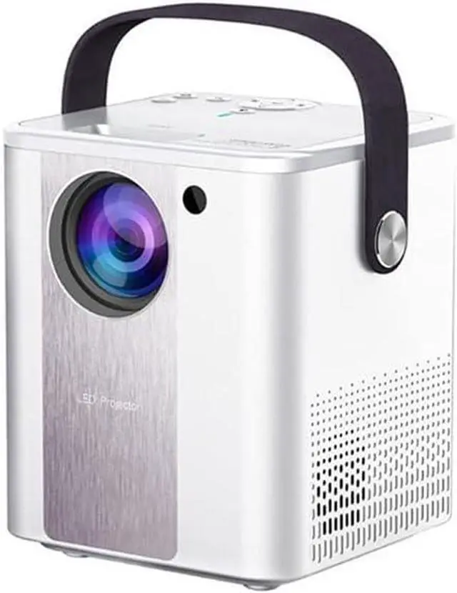 Main image of LED Home Small Mini Portable Projector, Mobile Phone with Screen Portable, Mini high-Definition Projector, White (Size : B) ( A)