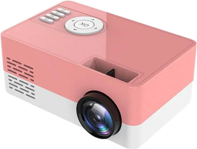 Main image of Mini Projector Portable Video-projector,Phone Projector 1080P Full HD Supported,Home Theater Movie Projector, Small Projector Compatible with Various Peripherals (240P,Pink)