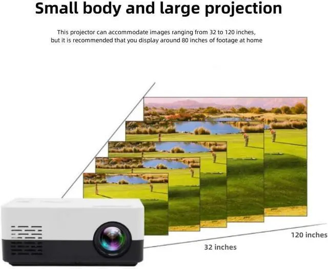 Alt view image 4 of 7 - Mini Projector Portable Video-projector,Phone Projector 1080P Full HD Supported,Home Theater Movie Projector, Small Projector Compatible with Various Peripherals (240P,Pink)