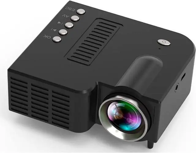 Main image of Projector with 50 Inch Projector Screen, 1080P Full HD Supported Video Projector, Mini Movie Projector Compatible with TV Stick HDMI VGA USB TF AV, for Home Cinema & Outdoor Movie.Black