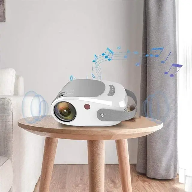 Alt view image 4 of 7 - HD Home Theater Video Projector, HDMI USB PC Support 1080p Game Movie Support