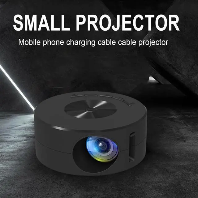 Alt view image 5 of 7 - Mini Projector, 100 Inch Screen HD Portable Projector Compatible with USB