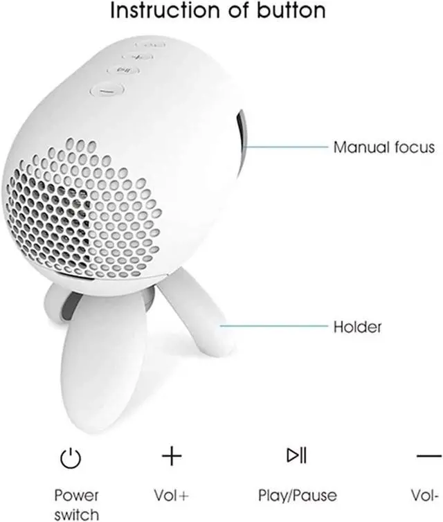 Alt view image 3 of 6 - Mini Projector, LCD Video Projector for Children Present,Home Theater,Game,Outdoor Entertainment with HDMI USB AV Micro SD Input and Remote Control