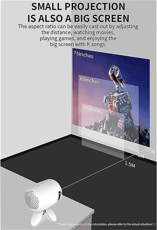 Alt view image 6 of 6 - Mini Projector, LCD Video Projector for Children Present,Home Theater,Game,Outdoor Entertainment with HDMI USB AV Micro SD Input and Remote Control