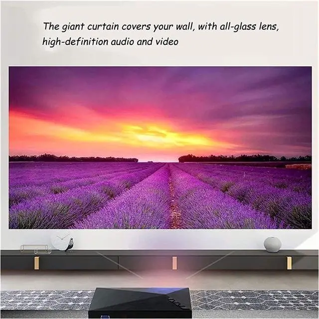Alt view image 4 of 7 - TOEWOE Mini Projector, Portable Outdoor Movie Projector, Full HD 1080P Supported, Home Movie Projector, Compatible with HDMI, VGA, USB, AV, Laptop
