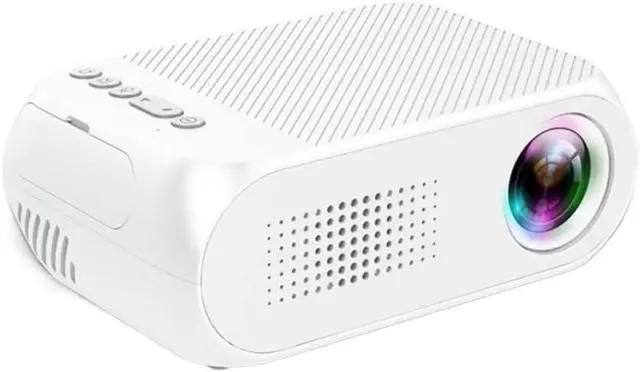 Main image of TOEWOE Portable Video Projector - Full HD 1080P Supported, Outdoor Movie Projector, Portable Mini Projector Compatible with HDMI, USB, AV, TF Card (Color : White)
