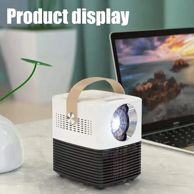 Alt view image 2 of 7 - Projector,100ANSI Lumen Video Projector 1080P HD Portable with ±15° 4D Zoom Keystone, 150''Display Dual Speakers 30000Hours Home