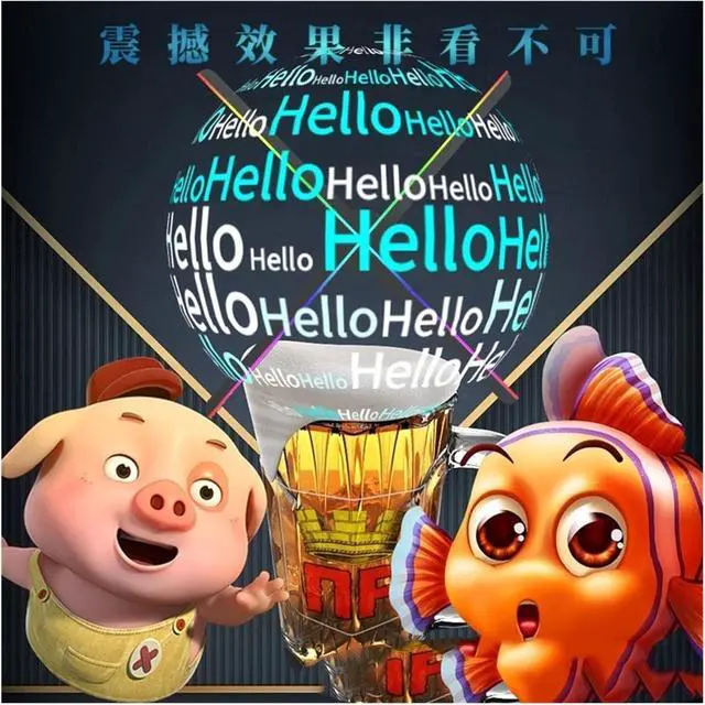 Alt view image 2 of 5 - 3d hologram fan Naked Eye 3D Projector Holographic Advertising Machine Rotating Led Screen Indoor And Outdoor Three-dimensional Suspended Aerial Imaging Fan Screen ( Size : T65 , Specification : UK )