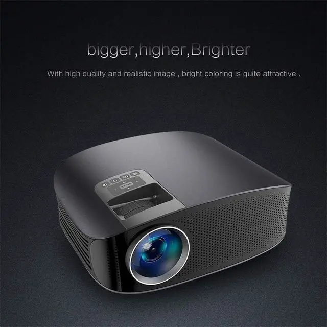 Alt view image 2 of 7 - Full HD Projector with 3600 Lux, Video Projector with 200" Projection Size, Support 1080P HDMI VGA AV USB