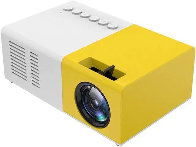 Main image of Gaone Smart Mini Projector, 1600 Lumens 1080P Supported Video Projector Built-in Speakers 30000 Hours Portable LED Projector Compatible with USB/HDMI/TF/AV/VGA for Home Theater,Yellow