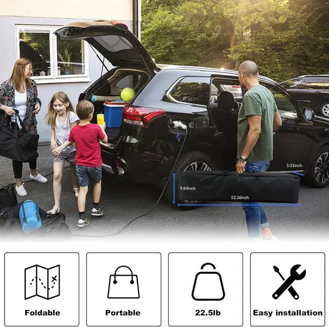 Alt view image 4 of 6 - Wootfairy 200inch Outdoor Projector Screen with Stand Portable Wrinkle-Free